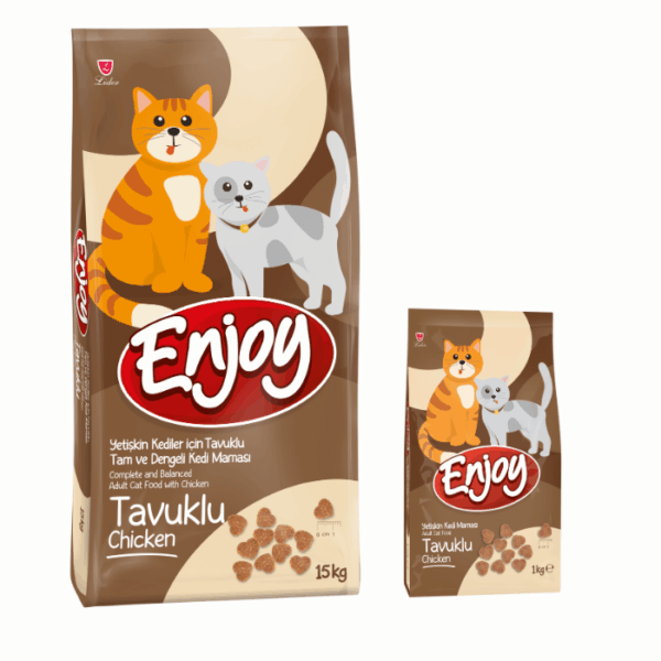 Enjoy Tavuklu Yetişkin Kedi Maması 15 Kg + 1 Kg