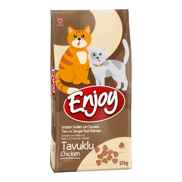 Enjoy Tavuklu Yetişkin Kedi Maması 15 kg