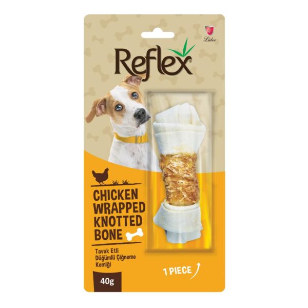 Reflex Tavuk Etli Düğümlü Çiğneme Kemiği 40 gr