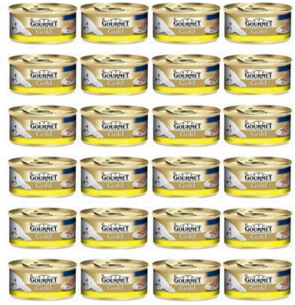 Gourmet Gold Kıyılmış Tavuklu Konserve Yetişkin Kedi Maması 24 x 85 G