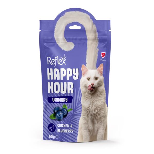 Reflex Happy Hour Urinary Tavuklu ve Yaban Mersinli Üriner Sistem Destekleyici Kedi Ödül Maması