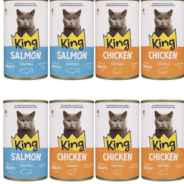 KİNG KEDİ KONSERVE 400 GR 12 ADET KARIŞIK