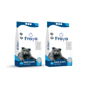 Froya Kokusuz Topaklanan 10l X 2 Bentonit Kedi Kumu