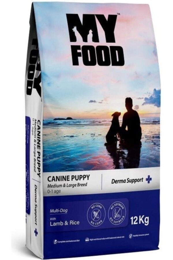 My Food Kuzu Etli Orta/Büyük Irk Yavru Köpek Maması 12 kg