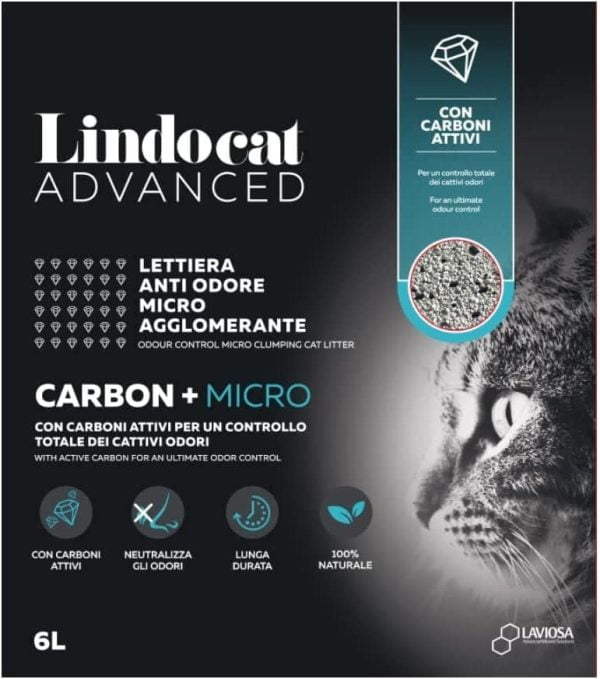 Lindocat Advanced Carbon+ Micro Aktif Karbonlu Kedi Kumu 6 L - Görsel 4