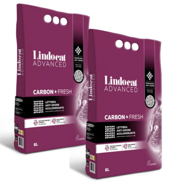 Lindocat Advanced Carbon+ Fresh Aktif Karbonlu Kedi Kumu 8 L x 2 Adet
