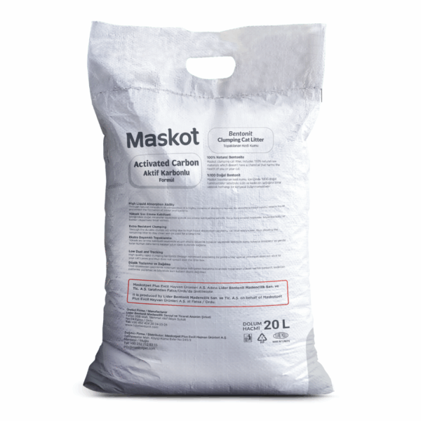 Maskot Aktif Karbonlu Kedi Kumu 20 L - Görsel 2