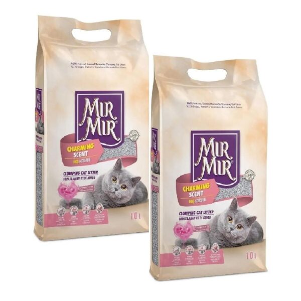 MırMır Bebek Pudrası Kokulu Kedi Kumu 10 L x 2 Adet