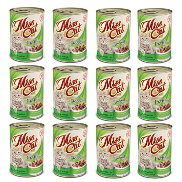 Miss Cat Tavuklu Pate/Ezme Kedi Konserve x 12 Adet