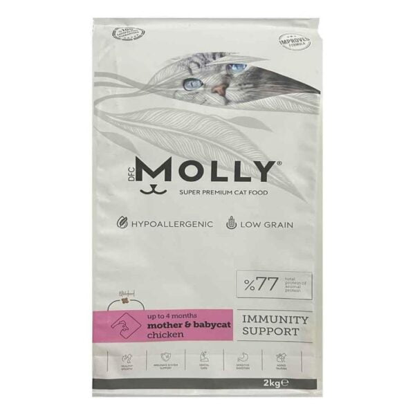 Molly Mother&Babycat Hipoalerjenik Düşük Tahıllı Tavuklu Yavru Kedi Maması 2 kg