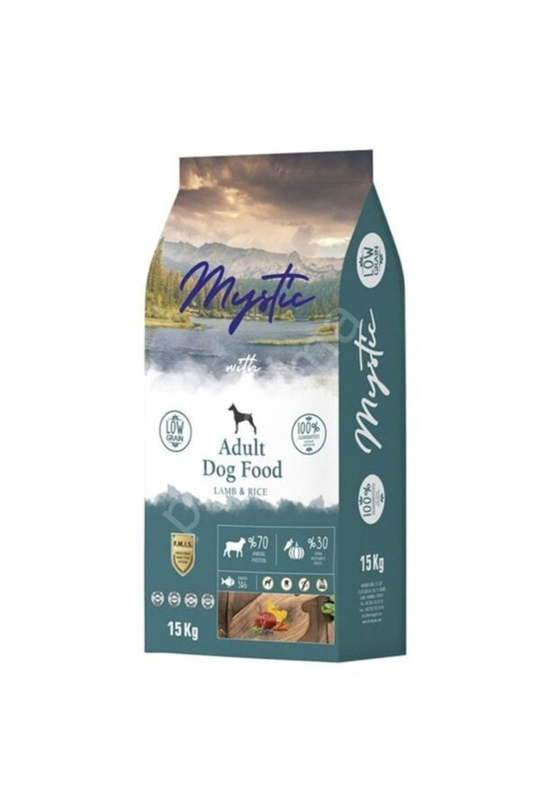Mystic Az Tahıllı Kuzu Etli Yetişkin Köpek Maması 15 kg