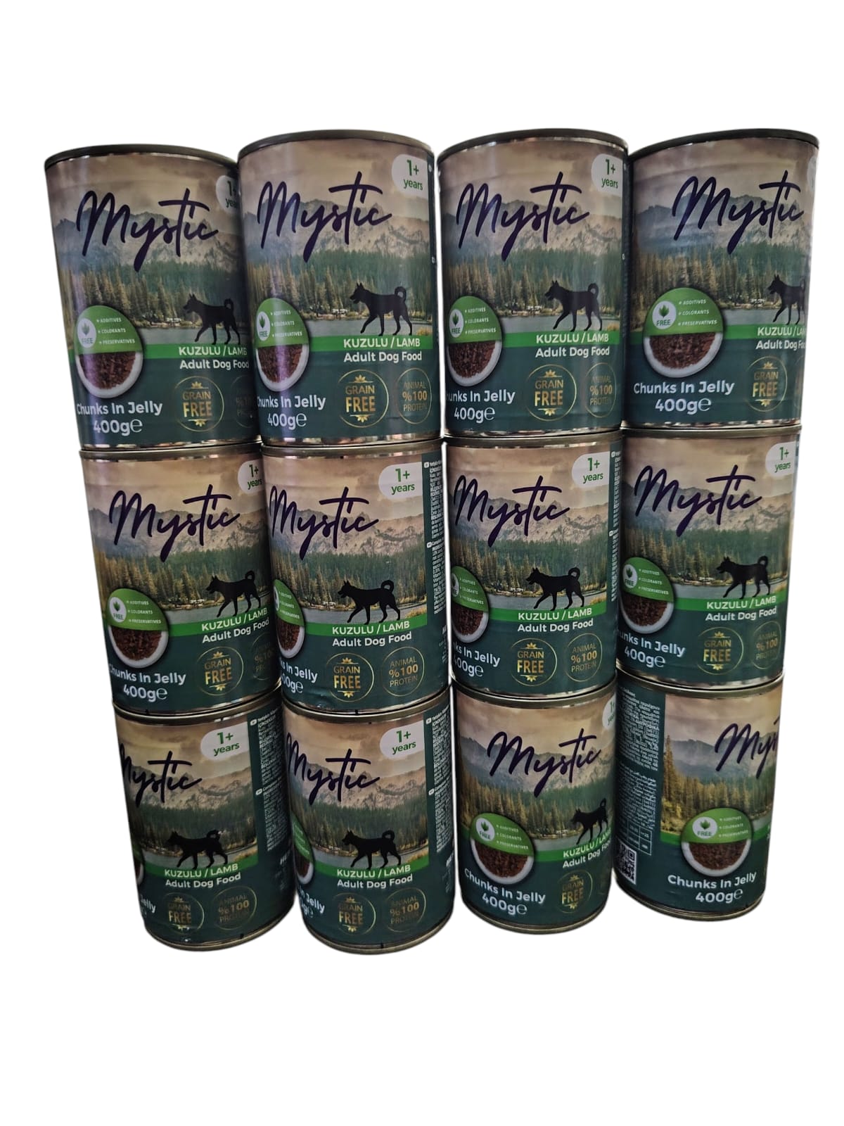 MYSTİC KÖPEK KONSERVE KUZU ETLİ 400 GR ( 12 ADET )