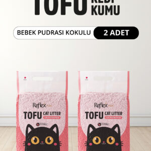 Plus Bebek Pudrası Kokulu Tofu Kedi Kumu 7L x 2 Adet