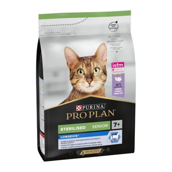 Pro Plan Longevis Senior Sterilised Hindi Etli Kısırlaştırılmış Yaşlı Kedi Maması 3 kg
