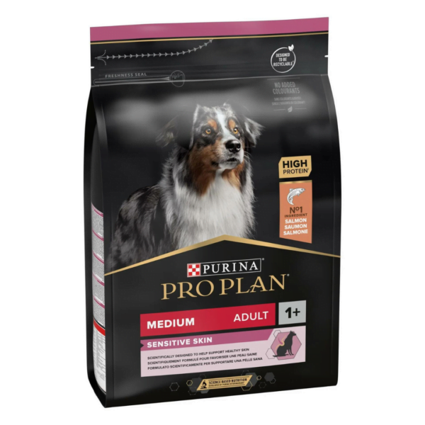 Pro Plan Medium Sensitive Skin Somonlu Yetişkin Köpek Maması 3 kg