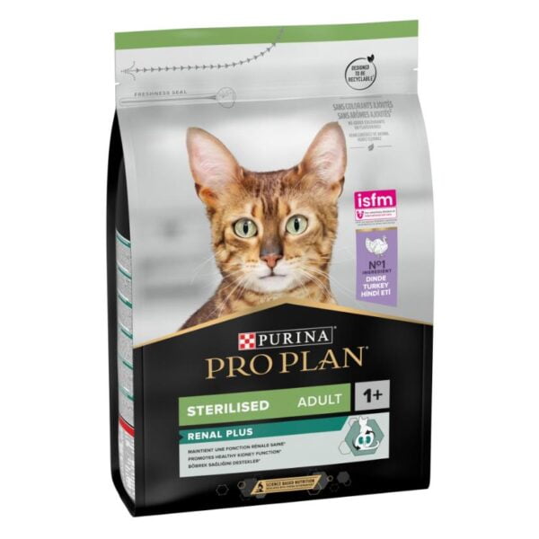 Pro Plan Renal Plus Sterilised Hindi Etli Kısırlaştırılmış Yetişkin Kedi Maması 3 kg