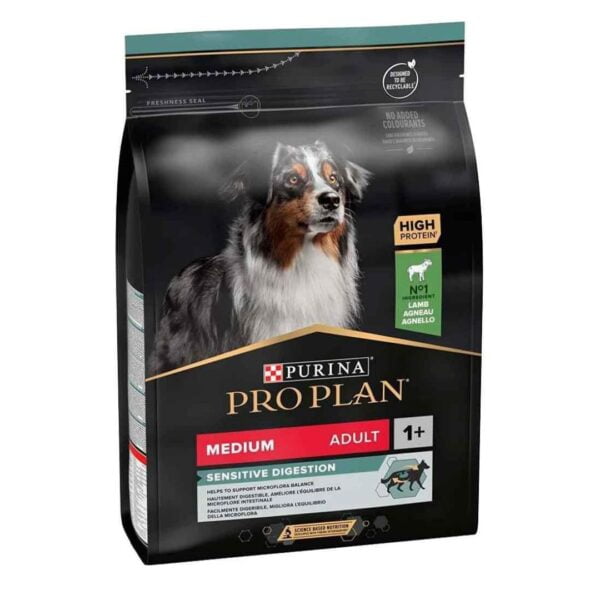 Pro Plan Sensitive Digestion Medium Orta Irk Kuzu Etli Hassas Sindirim Yetişkin Köpek Maması 3 kg