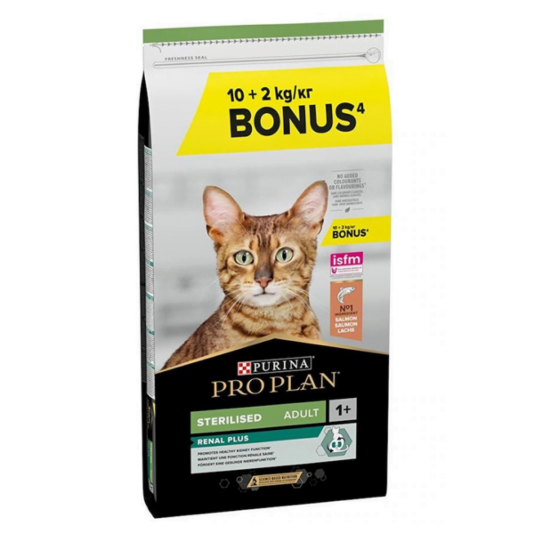 Pro Plan Renal Plus Sterilised Somonlu Kısırlaştırılmış Kedi Maması 10+2 kg