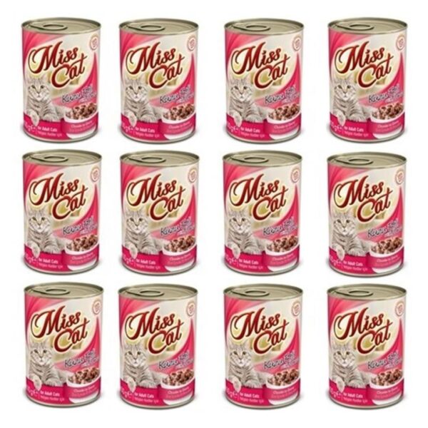 Miss Cat Kuzu Etli Pate/Ezme Kedi Konserve x 12 Adet