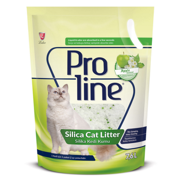 Proline Elma Kokulu Silika Kedi Kumu 7,6 L