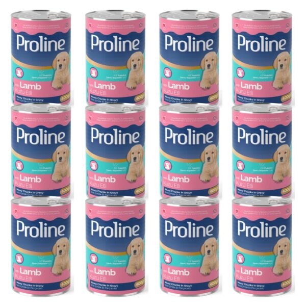 Proline Kuzu Etli Sos İçinde Et Parçacıklı Yavru Köpek Konserve x 12 Adet
