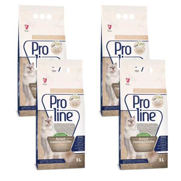 Proline Vanilya Kukulu Kedi Kumu 5 L x 4 Adet