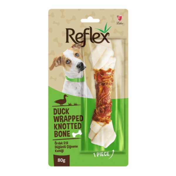 Reflex Ördek Etli Düğümlü Çiğneme Kemiği 80 gr