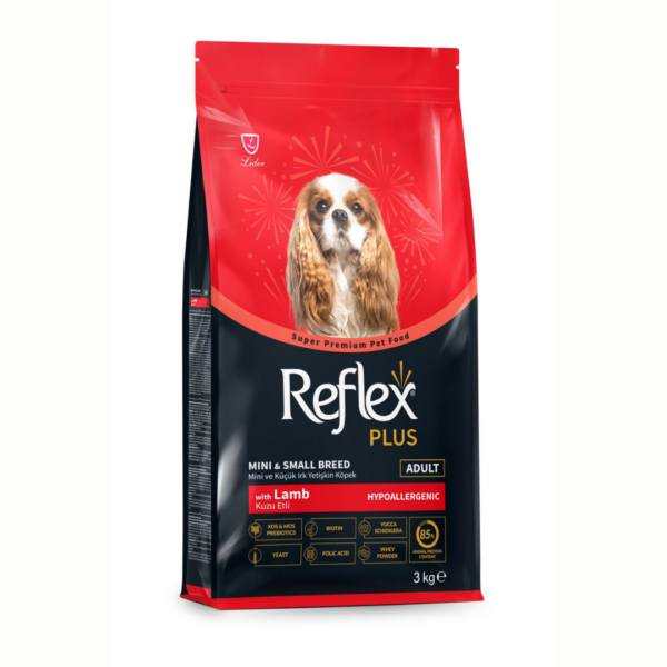 Reflex Plus Kuzu Etli Mini ve Küçük Irk Yetişkin Köpek Maması 3 kg
