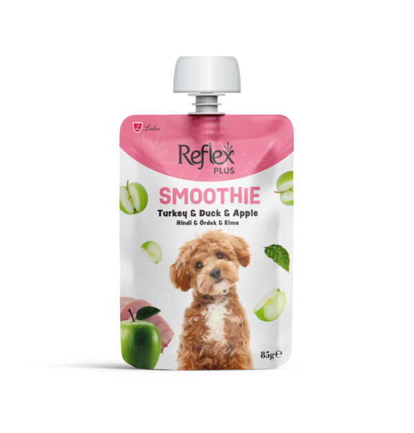 Reflex Plus Smoothie Hindi, Ördek ve Elmalı Yetişkin Köpek Sıvı Ödül Maması 85 gr