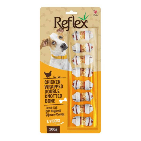 Reflex Tavuk Etli Düğümlü Çiğneme Kemiği 100 gr