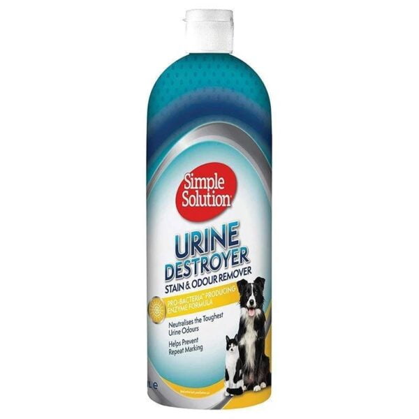 Simple Solution Urine Destroyer Kedi ve Köpekler İçin İdrar, Leke ve Koku Giderici 1000 ml