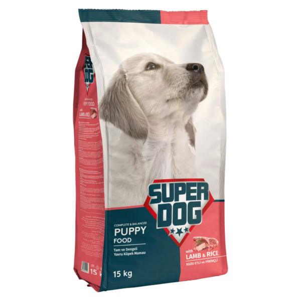 Super Dog Kuzu Etli Yavru Köpek Maması 15 kg