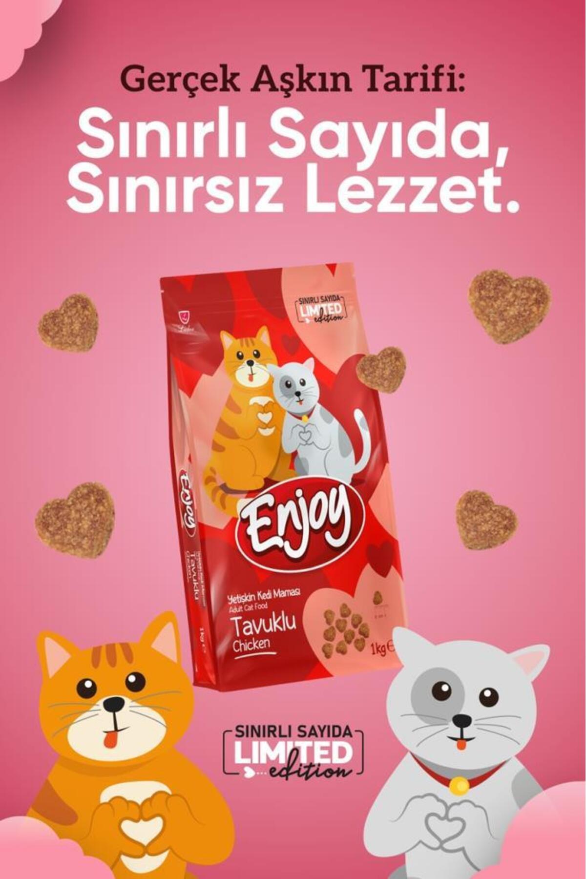 Tavuklu Kedi Maması 1 kg (Sevgililer Günü Özel Ambalaj)*5 ADET - Görsel 2