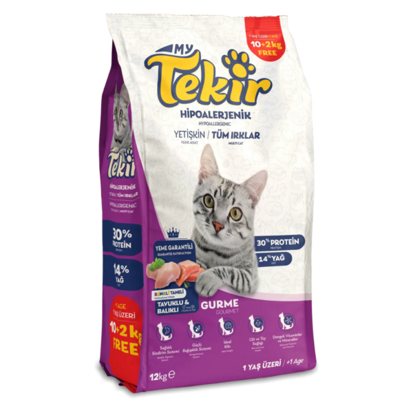 Tekir Hipoalerjenik Gurme Yetişkin Kedi Maması 12 kg