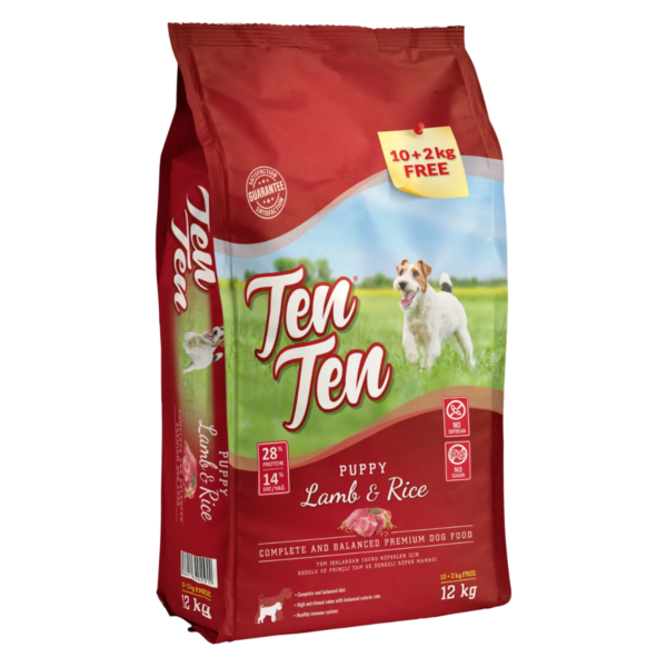 Ten Ten Kuzu Etli Yavru Köpek Maması 12 kg